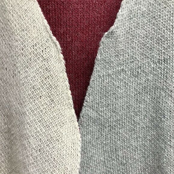 Military Hippie Color Block Open Front Drop Shoulder Cardigan Size M - Picture 2 of 9